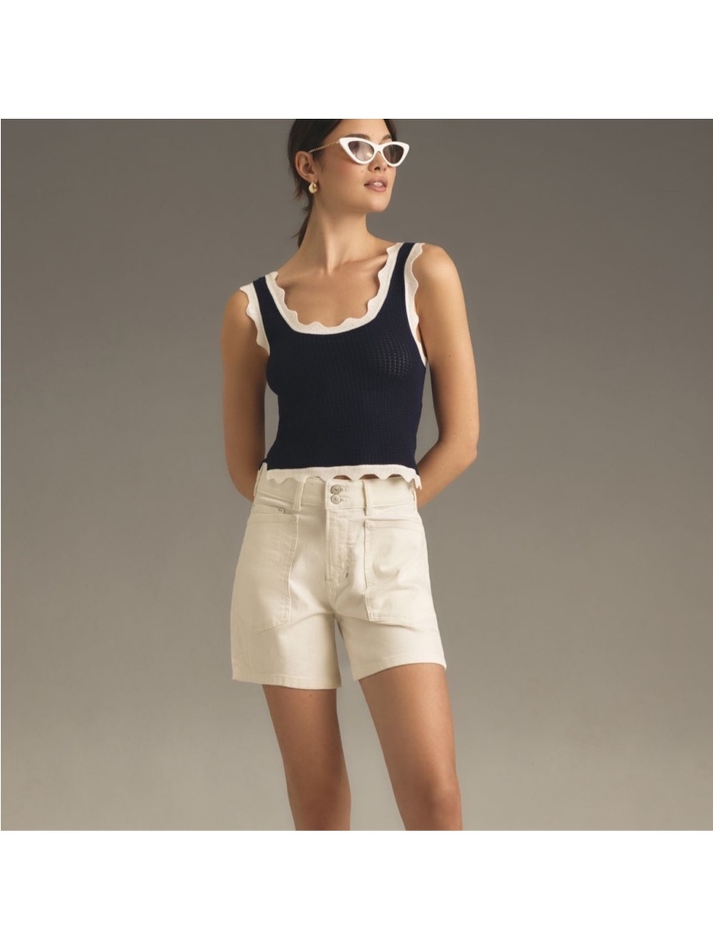 The Wanderer Denim Shorts by Pilcro